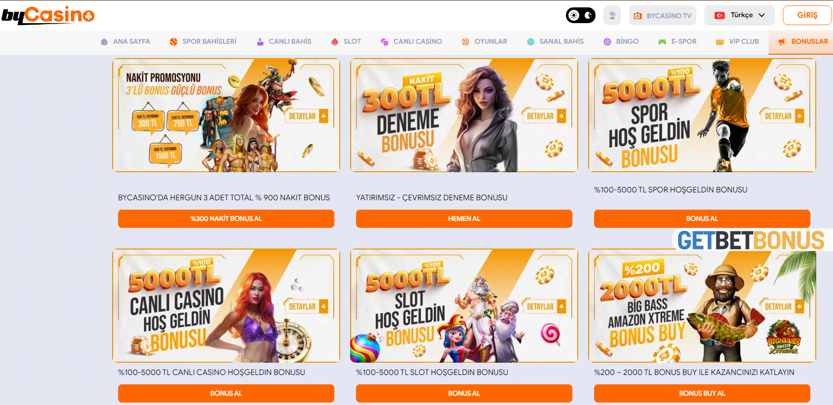 Bycasino Bonusları